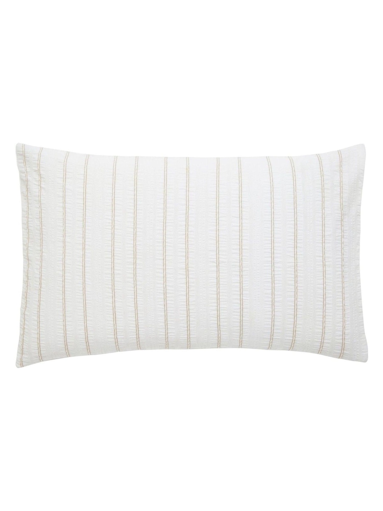 Helena Springfield Linen Waffle Stripe Cotton Rich Cover Set - Image 5 of 5 Helena Springfield Linen Waffle Stripe Cotton Rich Cover Set - Image 5 of 5