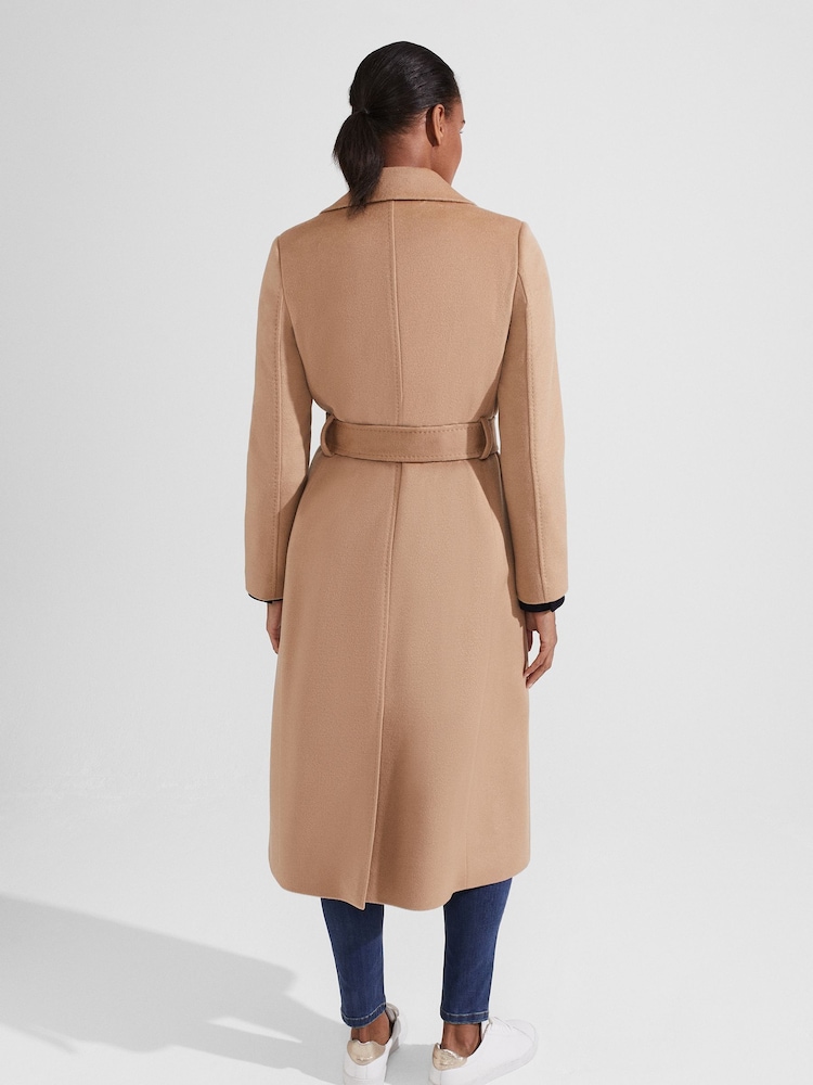 Hobbs Brown Petite Petite Liva Coat - Image 2 of 4 Hobbs Brown Petite Petite Liva Coat - Image 2 of 4
