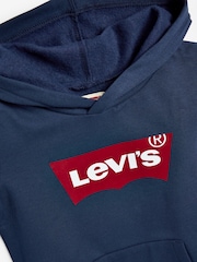 Levi's® Navy Blue Batwing Logo Hoodie - Image 5 of 5