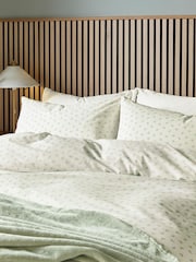 Helena Springfield Green Leaf Sprig Cotton Rich Cover Set - Image 3 of 7