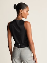 Black Square Neck Waistcoat - Image 3 of 7