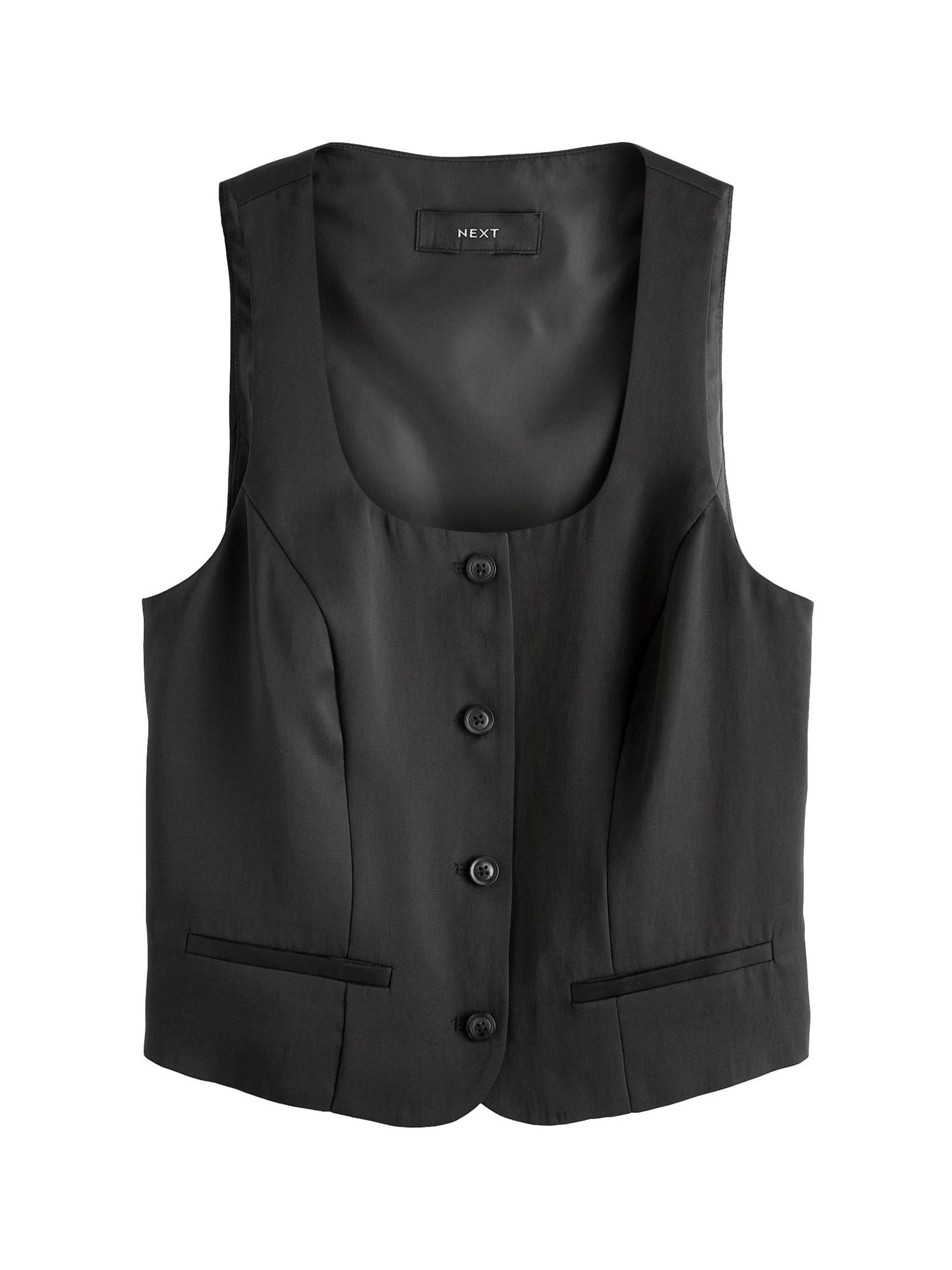 【EENK】送料/関税込 24FW ZIVE Crewneck Waistcoat - Black ZIVE Crewneck Waistcoat - Black : EENK SHOP