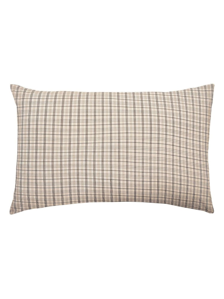 Helena Springfield Chocolate Tranquil Check Cotton Rich Cover Set - Image 6 of 6 Helena Springfield Chocolate Tranquil Check Cotton Rich Cover Set - Image 6 of 6