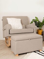 Gaia Baby Dove Dove Serena Rocking Nursing Chair - Image 4 of 6