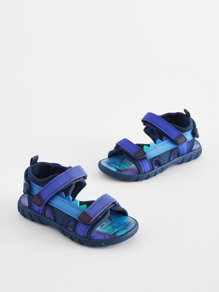 Blau - Leichte Trekker-Sandalen mit verstellbaren Riemen - Bild 1 von 5