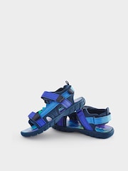 Blau - Leichte Trekker-Sandalen mit verstellbaren Riemen - Bild 3 von 5