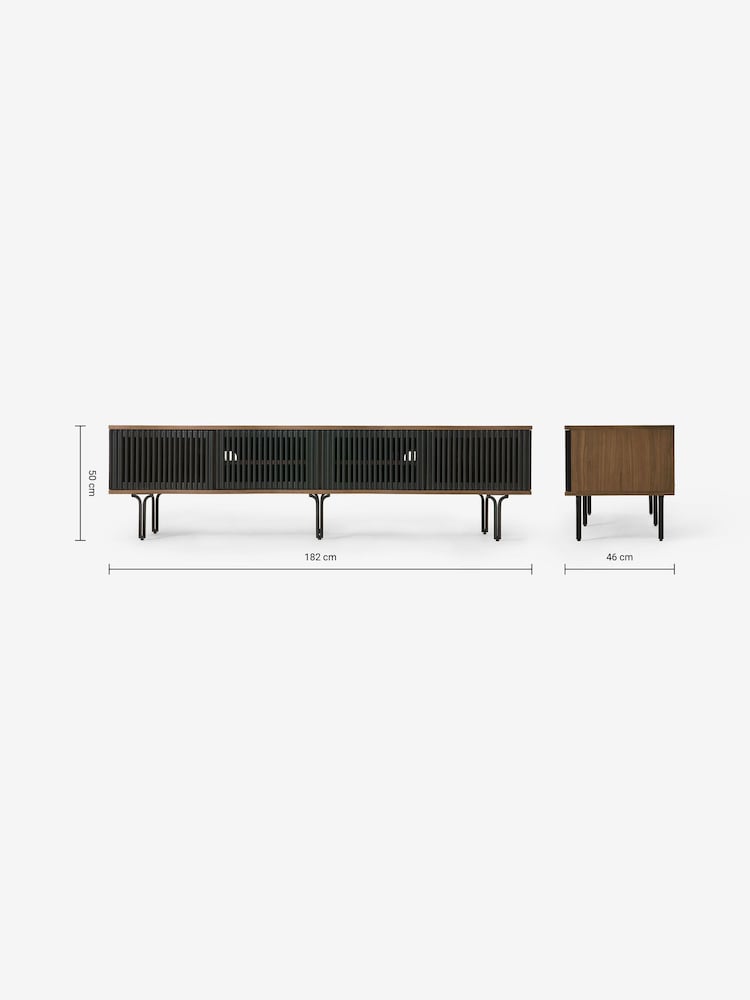 MADE.COM Walnut Zaragoza TV Unit - Image 3 of 3