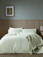 Helena Springfield Green Tranquil Check Cotton Rich Cover Set - Image 1 of 7