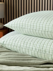 Helena Springfield Green Tranquil Check Cotton Rich Cover Set - Image 5 of 7