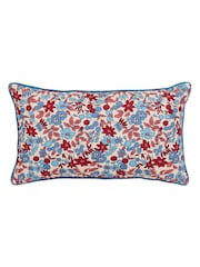 Land & Shore Blue or Red Yarrow Outdoor Cushion - Image 3 of 3