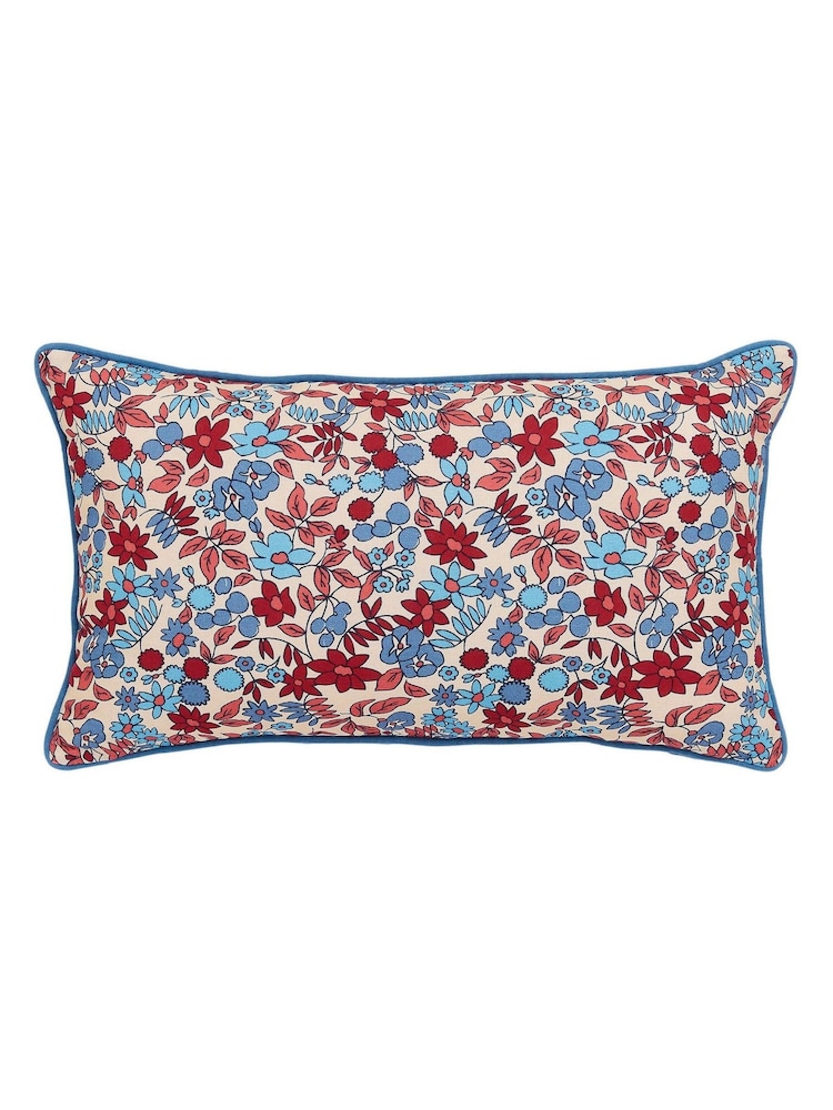 Land & Shore Blue or Red Yarrow Outdoor Cushion - Image 3 of 3 Land & Shore Blue or Red Yarrow Outdoor Cushion - Image 3 of 3