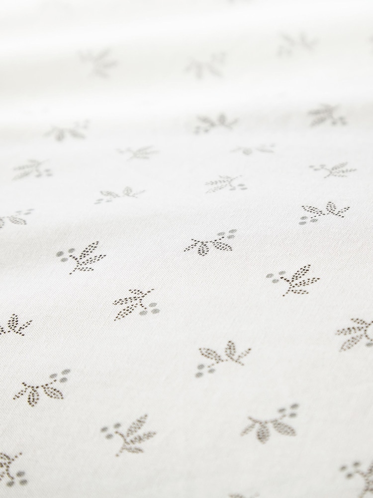Helena Springfield Grey Leaf Sprig Cotton Rich Cover Set - Image 6 of 6 Helena Springfield Grey Leaf Sprig Cotton Rich Cover Set - Image 6 of 6