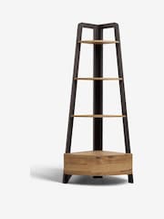 Dark Bronx Oak Effect Corner Ladder Shelf - Image 5 of 8