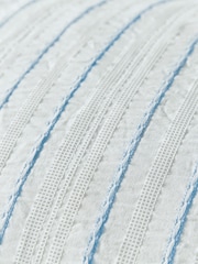 Helena Springfield Blue Waffle Stripe Cotton Rich Cover Set - Image 6 of 6