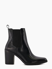 Dune London Black Promising Chelsea Western Ankle Boots - Image 1 of 5