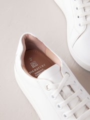 White Signature Leather Lace-Up Trainers - Image 5 of 6