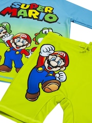 Vanilla Underground Green Super Mario 2 Piece Swim Set - Image 4 of 5