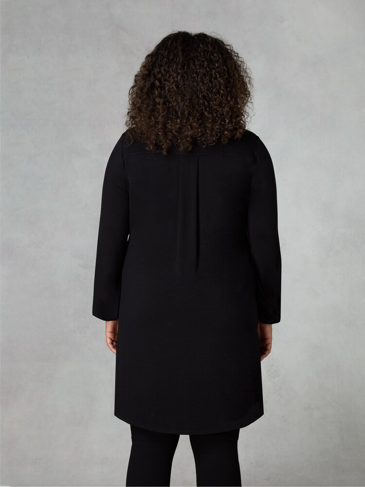Live Unlimited Black Pintuck Yoke Jersey Tunic - Image 2 of 4