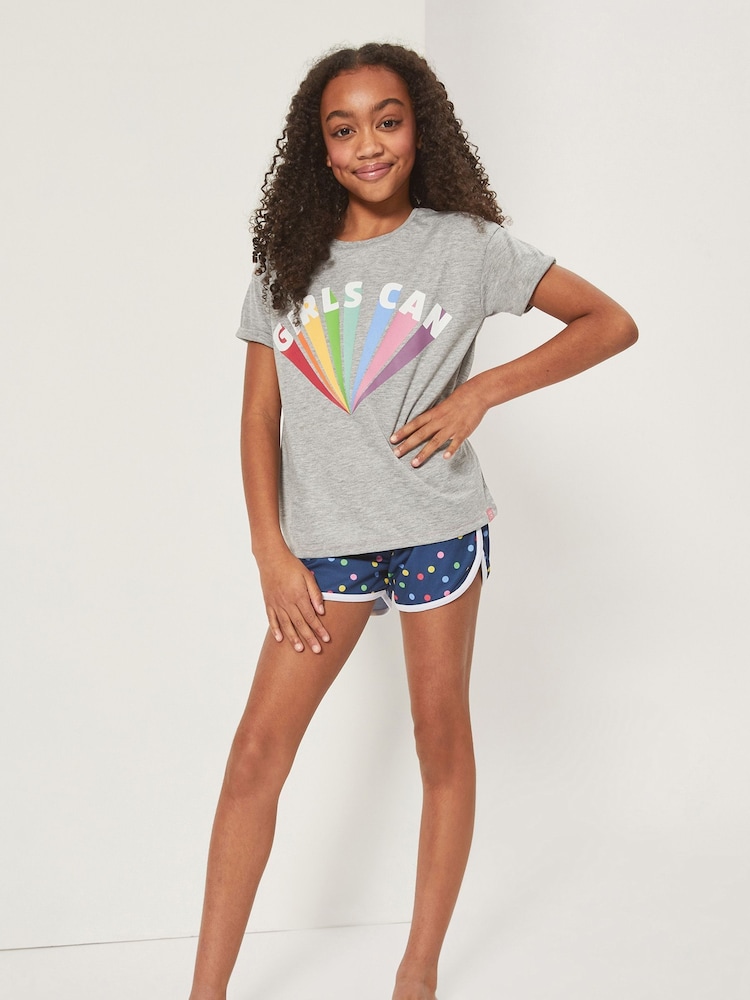 Harry Bear Blue Rainbow Short Pyjama Set - Image 2 of 4