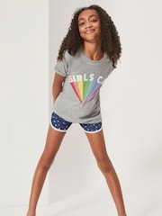 Harry Bear Blue Rainbow Short Pyjama Set - Image 3 of 4
