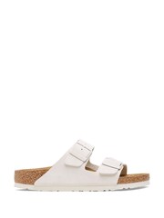 Birkenstock White Chrome Arizona Suede Antique Sandals - Image 1 of 3