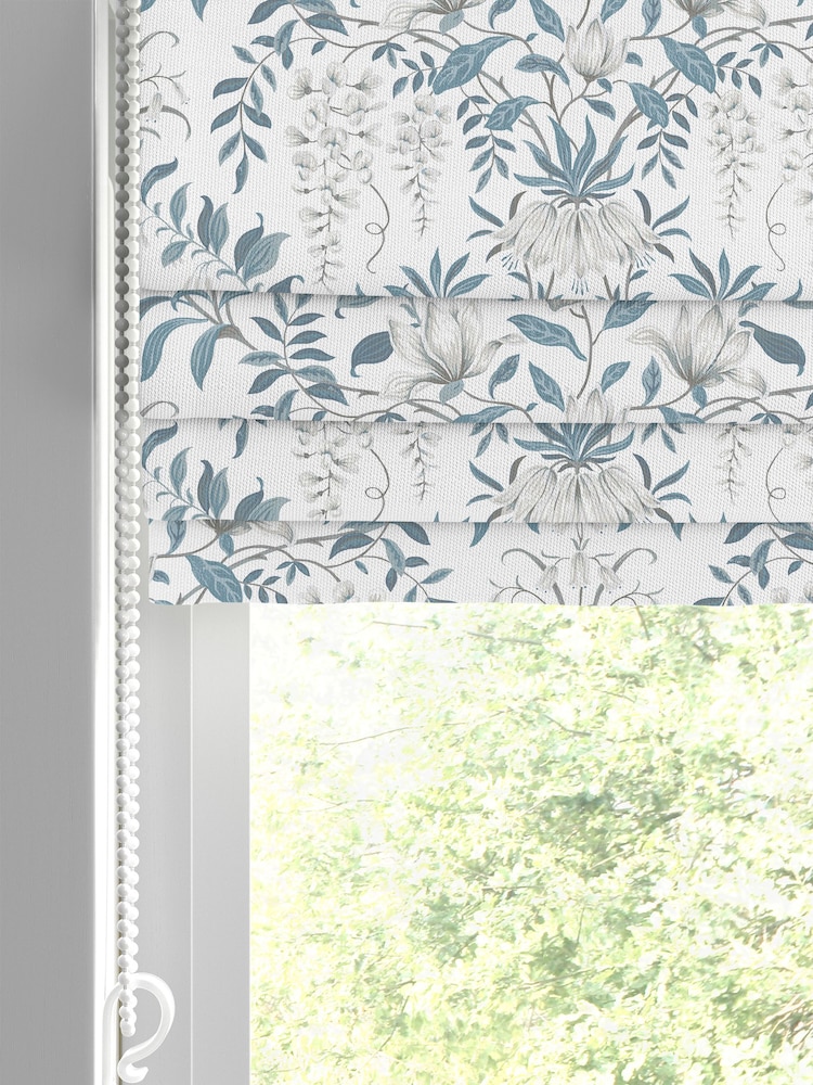 Laura Ashley Blue Parterre Seaspray Made to Measure Roman Blind - Image 2 of 6