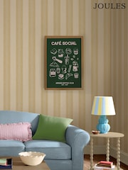 Joules Green 89 Breakfast Club Wood Mounted Framed Print Wall Art - Image 6 of 7