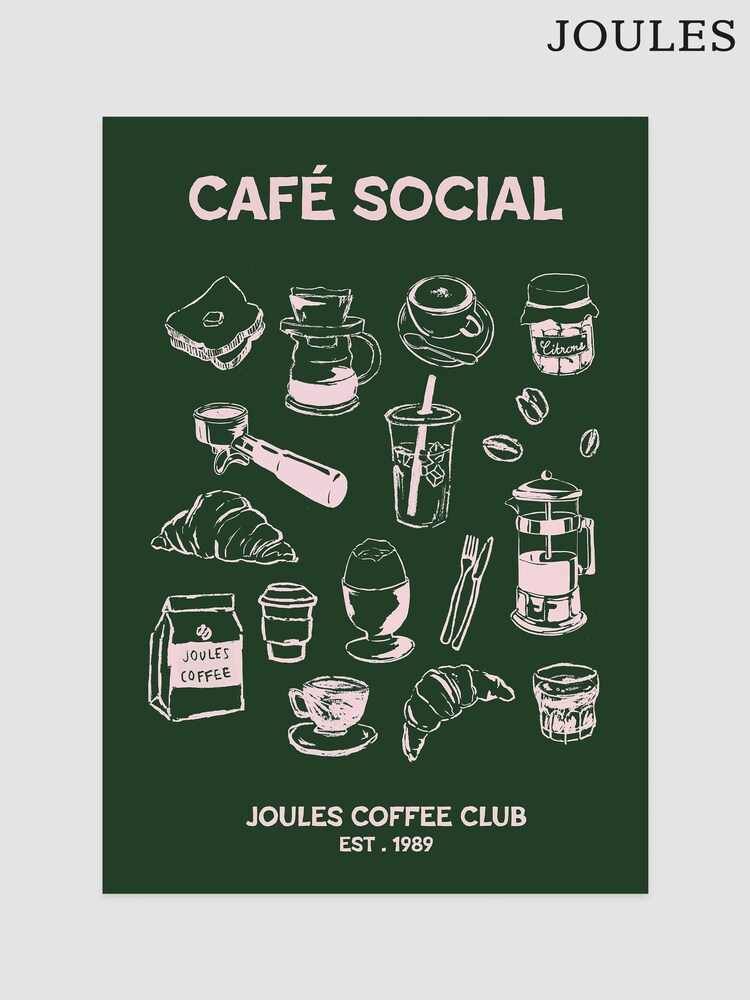 Joules Green 89 Breakfast Club Wood Mounted Framed Print Wall Art - Image 7 of 7 Joules Green 89 Breakfast Club Wood Mounted Framed Print Wall Art - Image 7 of 7