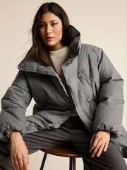 Grey Down Padded Coat - Image 1 of 1