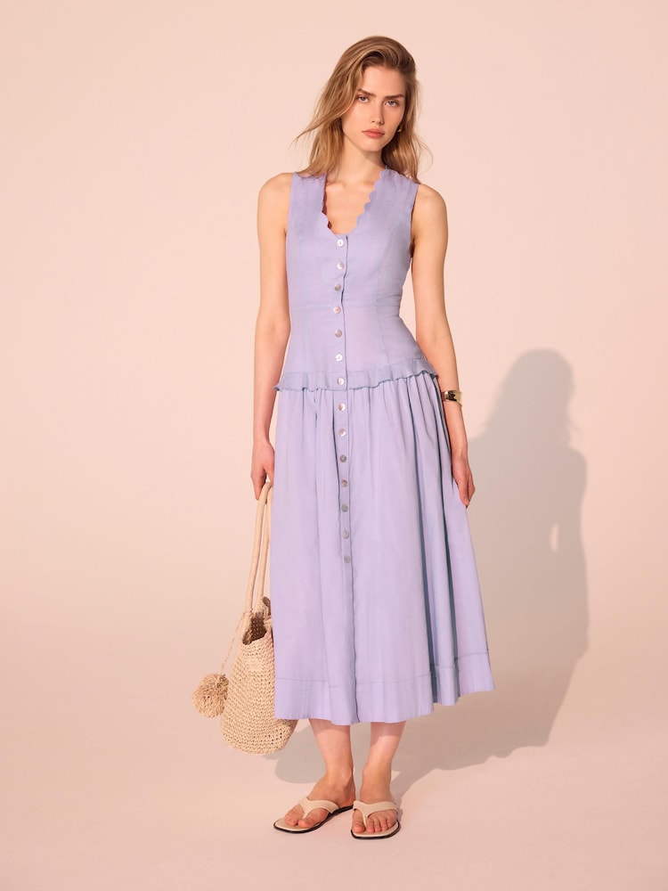 Buy Mint Velvet Purple Linen Maxi Dress from Next USA Buy Mint Velvet Purple Linen Maxi Dress from Next USA