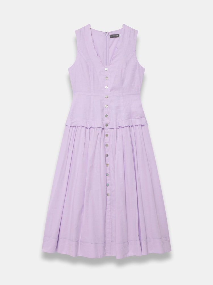 Buy Mint Velvet Purple Linen Maxi Dress from Next Singapore