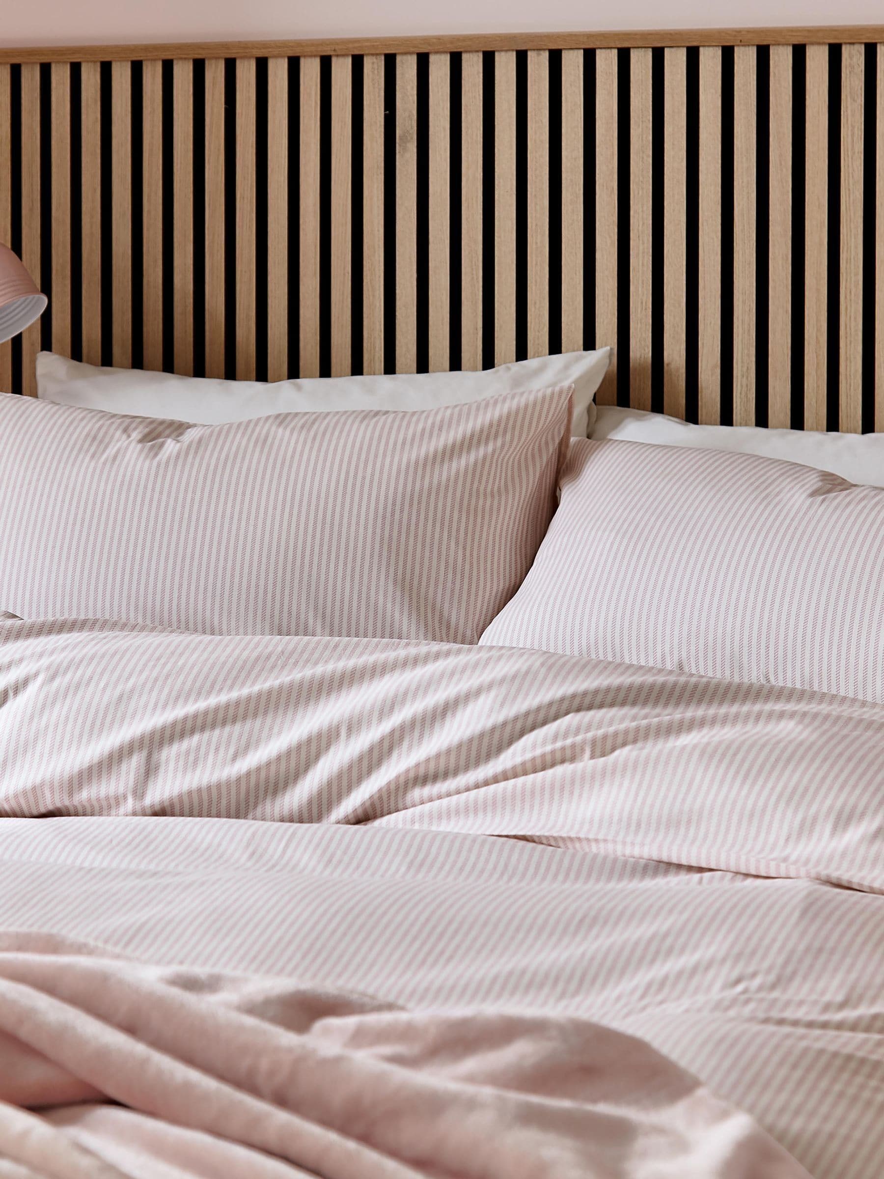 Buy Helena Springfield Pink Twill Stripe Cotton Rich Cover Set