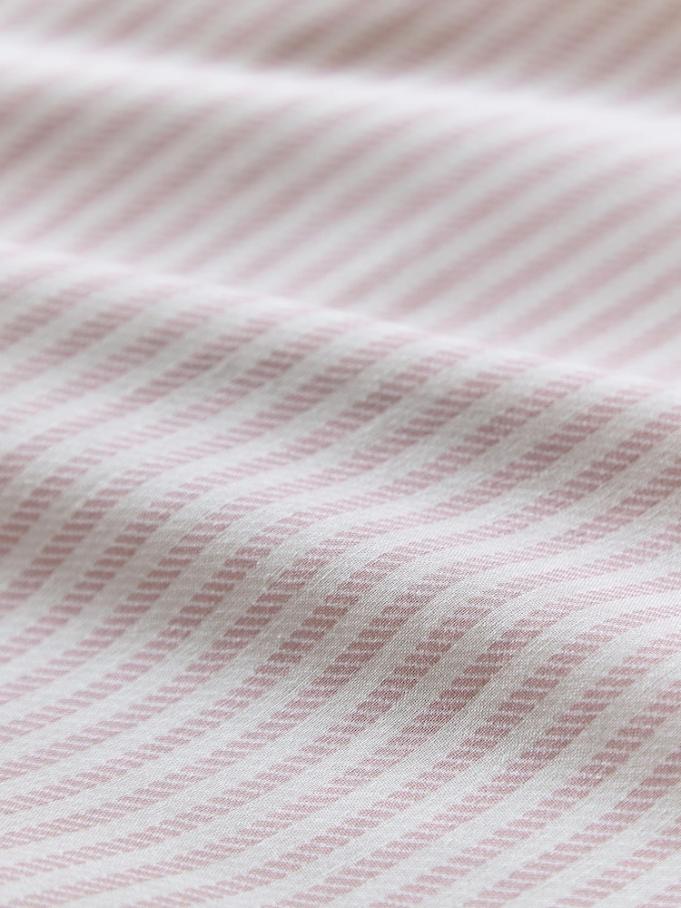 Helena Springfield Pink Twill Stripe Cotton Rich Cover Set - Image 6 of 6 Helena Springfield Pink Twill Stripe Cotton Rich Cover Set - Image 6 of 6