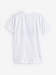 Alb - Lacoste pentru copii mare Crocs logo grafic Tricou - Image 2 of 3