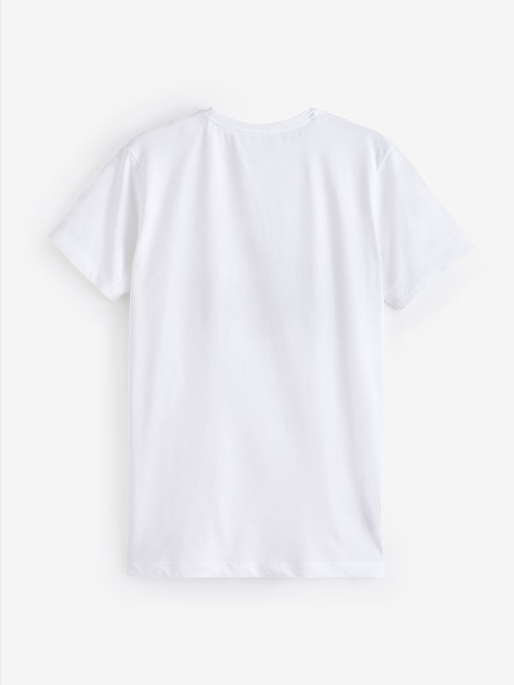 Alb - Lacoste pentru copii mare Crocs logo grafic Tricou - Image 2 of 3