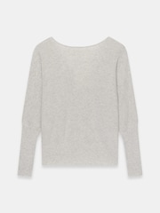 Mint Velvet Grey Lace Detail Jumper - Image 7 of 8