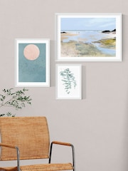 East End Prints Blue Beach Wall Set - Image 1 of 1