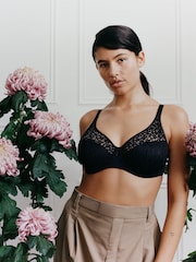 Zwart - Chantelle Norah Soft Feel beugelbeha met bloemen - Image 2 of 7