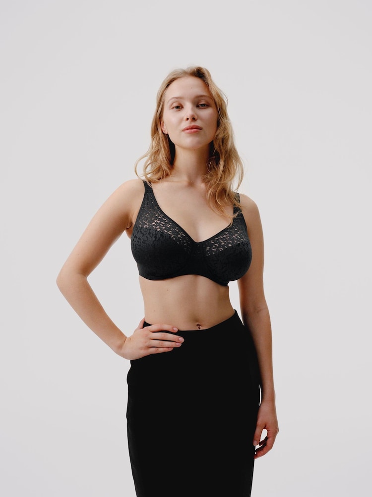 Zwart - Chantelle Norah Soft Feel beugelbeha met bloemen - Image 6 of 7