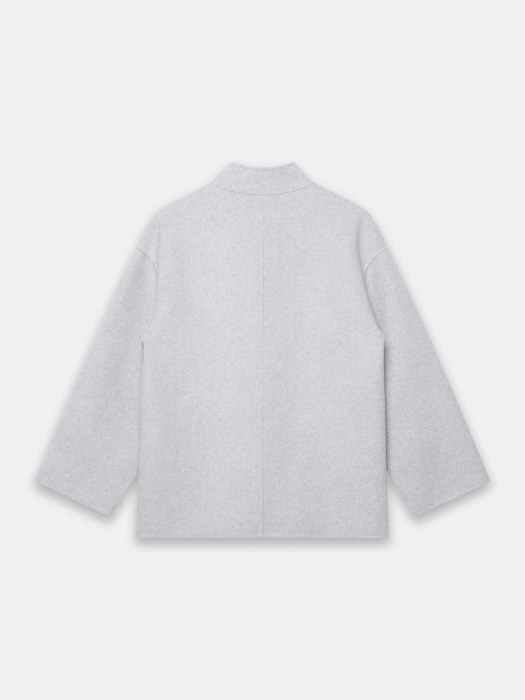 Mint Velvet Grey Wool Blend Toggle Detail Coat - Image 7 of 7 Mint Velvet Grey Wool Blend Toggle Detail Coat - Image 7 of 7