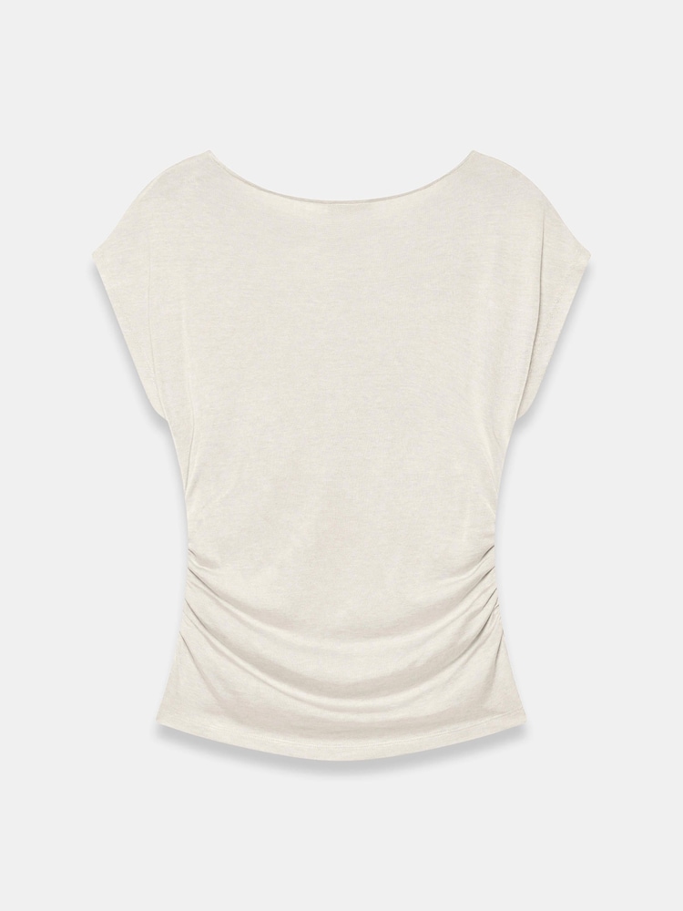 Mint Velvet Natural Drape Detail Top - Image 8 of 8