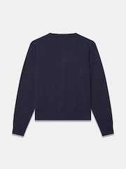 Mint Velvet Blue Fine Knit Cardigan - Image 8 of 8