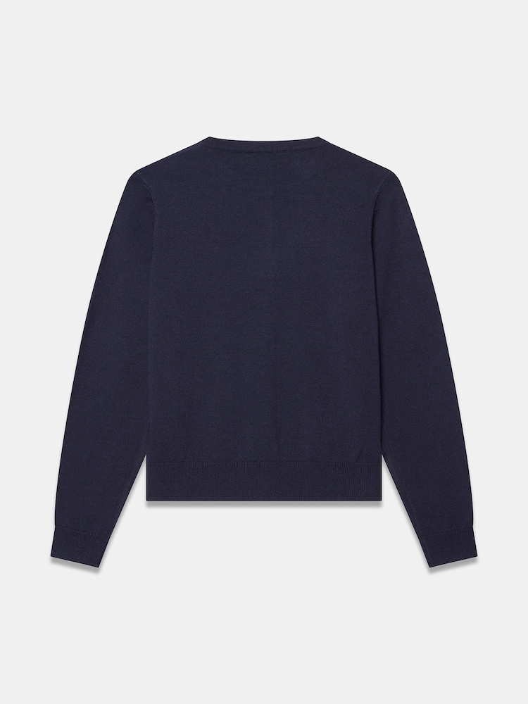 Mint Velvet Blue Fine Knit Cardigan - Image 8 of 8 Mint Velvet Blue Fine Knit Cardigan - Image 8 of 8