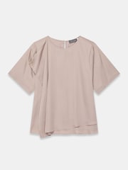 Mint Velvet Satin Ruffle Pang-itaas - Larawan 7 ng 8