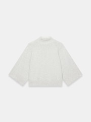 Mint Velvet Grey Cotton Blend High Neck Top - Image 7 of 8