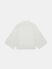 Mint Velvet Grey Cotton Blend High Neck Top - Image 8 of 8