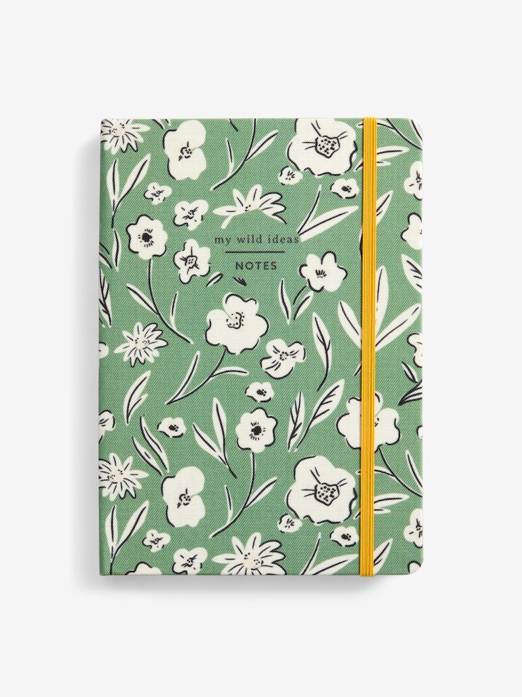 Green Floral A5 Notebook - Image 2 of 5