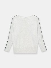 كنزة من مزيج القطن بتفاصيل مخططة من Mint Velvet - Image 7 of 7