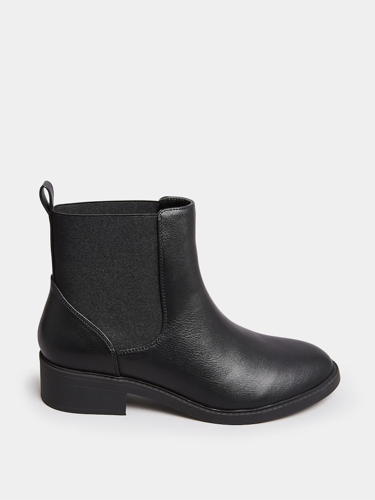 Yours Curve Extra-širok kroj PU Elastic Chelsea gležnjarji - Slika 2 iz 5 Yours Curve Extra-širok kroj PU Elastic Chelsea gležnjarji - Slika 2 iz 5