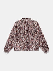 Mint Velvet Brown Floral Print Blouse - Image 8 of 8